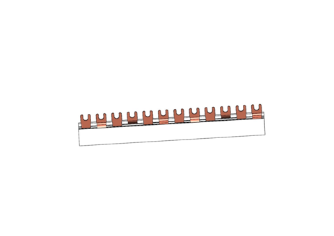 PEIGNE 4P/2P FOURCHE 16MM² 54MODULES -- L1N+L2N+L3N