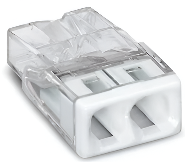 WAGO COMPACT TERMINAL 2273 2X0.5-2.5 TRANSP/BC (100PC)
