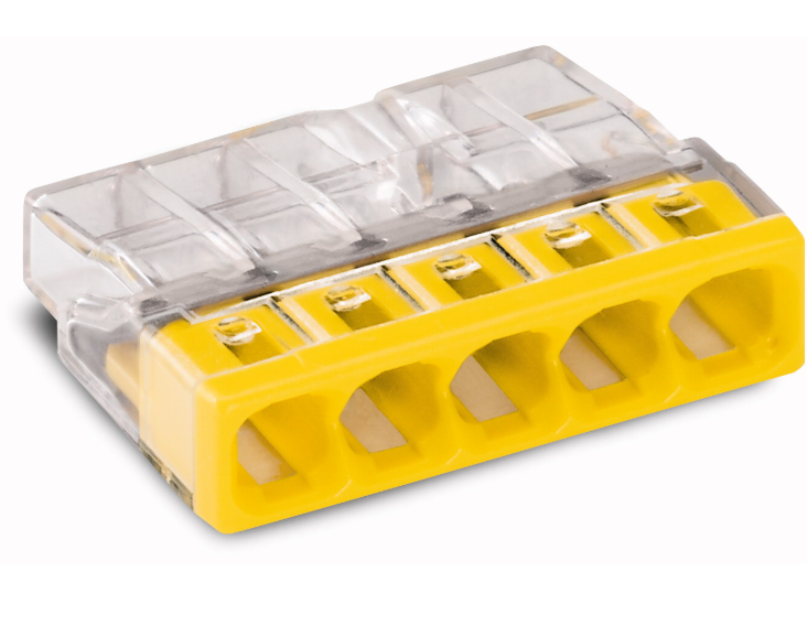 WAGO BORNE COMPACTE 2273 5X0,5-2,5 TRANSP/J (100PC)
