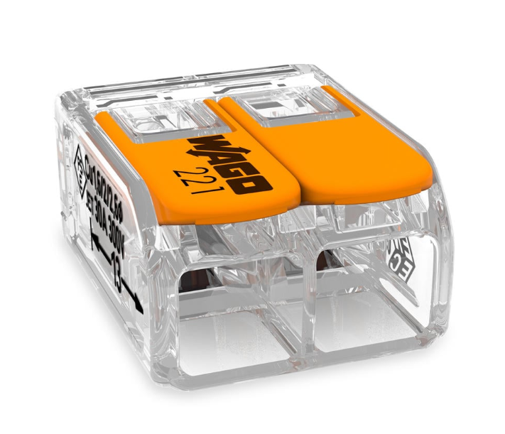 WAGO UNIV COMP 2X TERMINAL 0.2-6MM2 TRANSP (50PC)