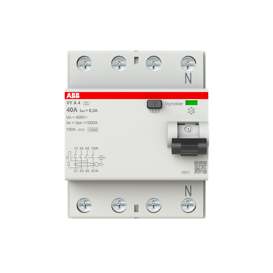 ABB INT DIFFERENTIEL TYPE A VY 4P 40A 300MA - DIFF
