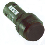 ABB BOUTON POUSSOIR PLAT COMPACT 1NF NOIR