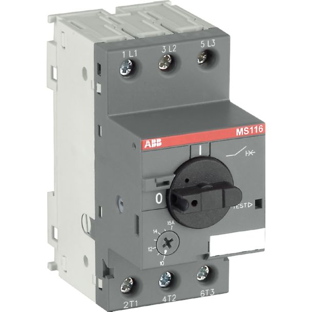 ABB MOTORBEVEILIGINGSSCHAKELAAR, SERIE MS116, 0,4-0,6 3A