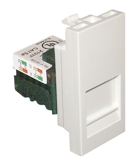 EFAPEL ENKELE MODULE + 1 CONN. RJ45 UTP5 WIT