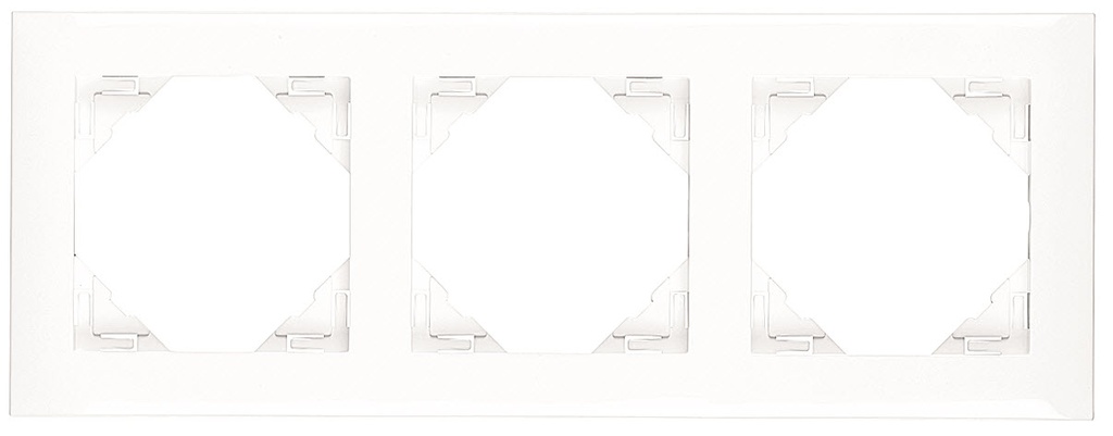 EFAPEL PLAQUE TRIPLE BLANC