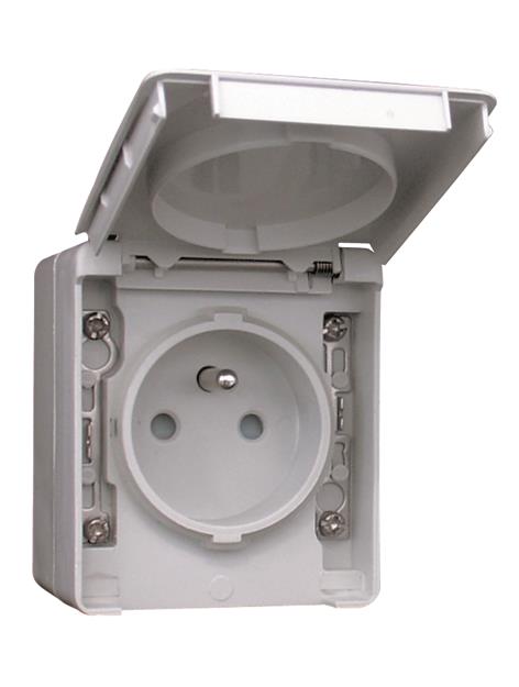 EFAPEL FRANSE WANDCONTACTDOOS IP65 GRIJS