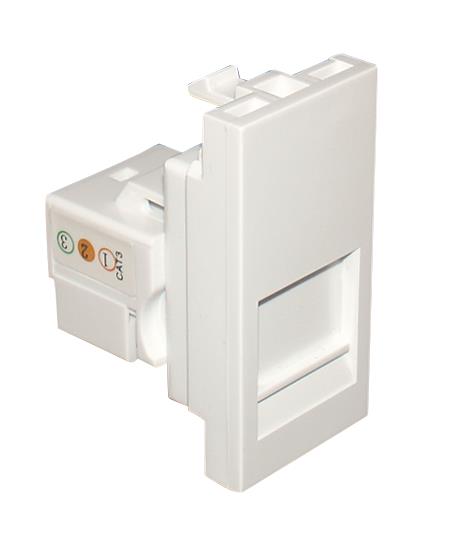 EFAPEL MODULE AVEC CONNECTEUR RJ11 CAT3 BLANC