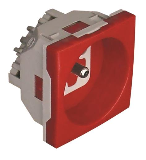 EFAPEL FRANS STOPCONTACT A/ENCLAV ROUG E