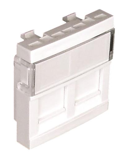EFAPEL 2XRJ45 2MOD CONTACTDOOS ZONDER CONNECTOR WIT