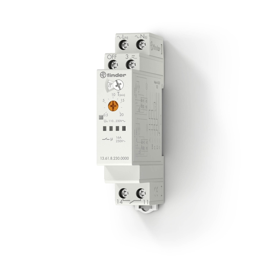 FINDER TELERUPTEUR ELECTRONIQUE MODULAIRE 10A - - 1NO 230V