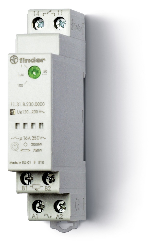 FINDER CREPUSCULAIRE MODULAIRE 1NO 16A 230V - - 1 MODULE