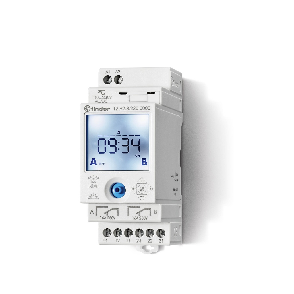 FINDER HORLOGE ASTRONOMIQUE HEBDOMADAIRE - - DIGITALE 2 INVERSEURS NFC