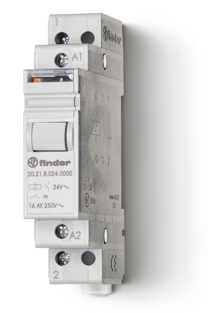 FINDER TELERUPTEUR MODULAIRE 1NO 16A 24V AC -