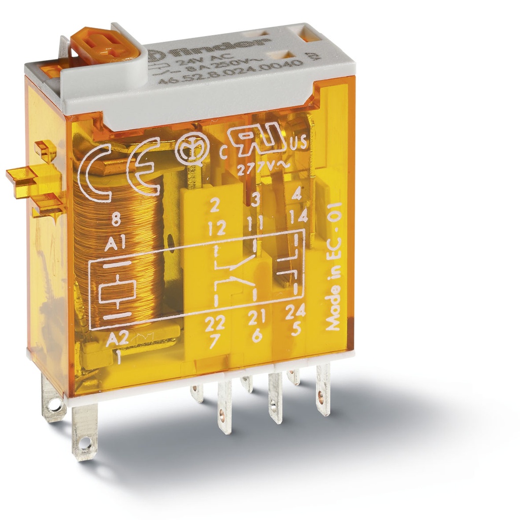 FINDER R 2RT 8A 230AC BT+IM