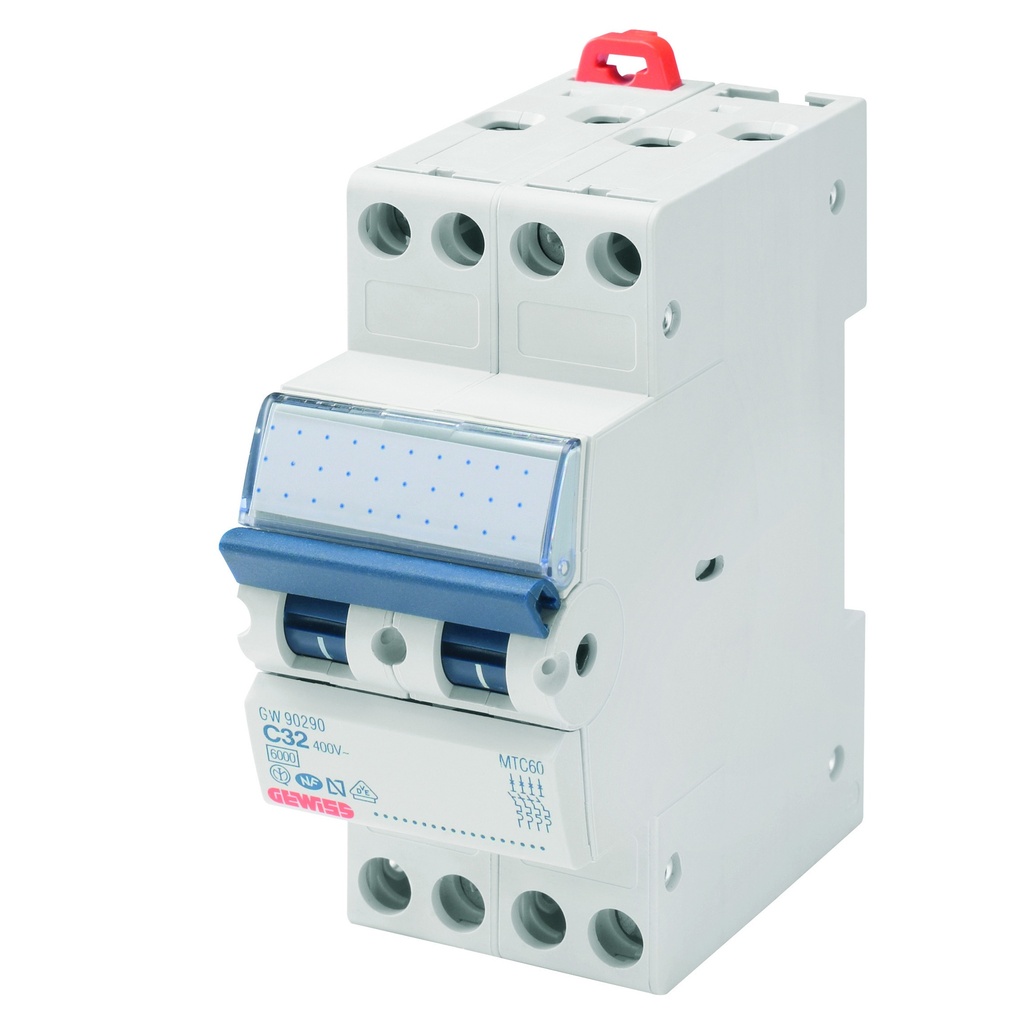 GEWISS COMPACTE STROOMONDERBREKER MTC60 3P C 20A 6KA 2 M CAT1