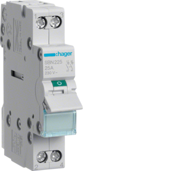 HAGER INTERRUPTEUR MODULAIRE 2 POLES 25A