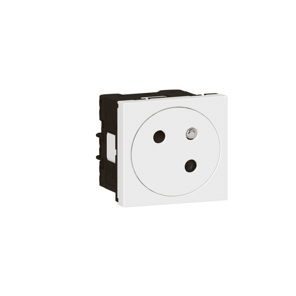 LEGRAND MOS.LINK PRISE 2P+T AFFL. 45°-2 MOD BLAN C