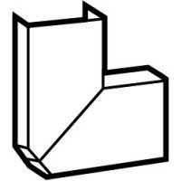 LEGRAND ANGLE PLAT VAR. DLP 32X12,5 MM MARRON RA L 8014 - 2 COMP.