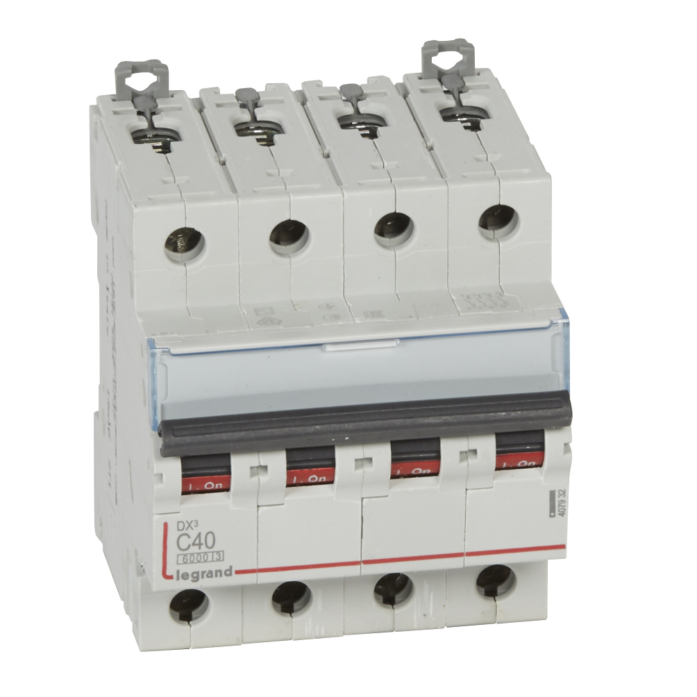 LEGRAND STROOMONDERBREKER DX³ 6000A/10KA 4P C40 400V 4 MODUL ES