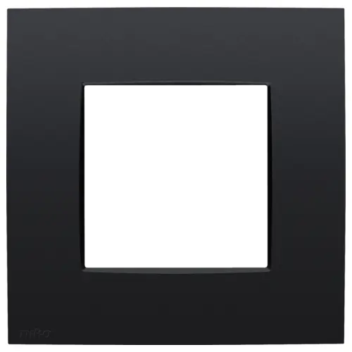 NIKO PLAQUE DE RECOUVREMENT SIMPLE . . BLACK COATED