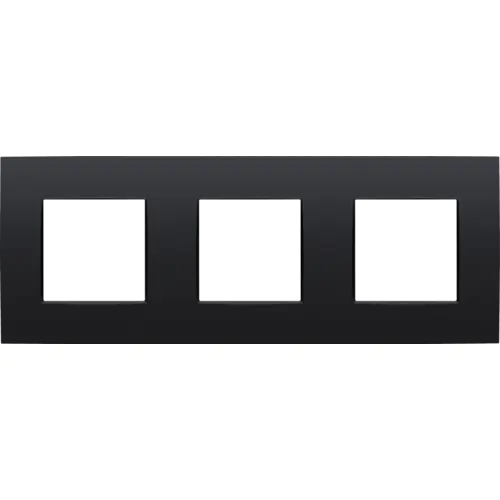 NIKO PLAQUE DE RECOUVREMENT TRIPLE 71MM . . BLACK COATED