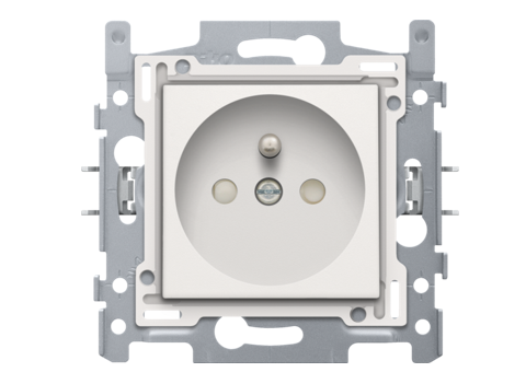 [NIK101-66605] NIKO 2P+T SAFETY SOCKET WHITE QUICK CONNECT