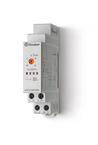 [FIN148182300000] FINDER MINUTERIE CAGE D'ESCALIER MONOFONCTION - - 1NO 16A 230V BORNES SUR LE MÊME COTE