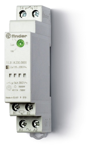[FIN113182300000] FINDER CREPUSCULAIRE MODULAIRE 1NO 16A 230V - - 1 MODULE
