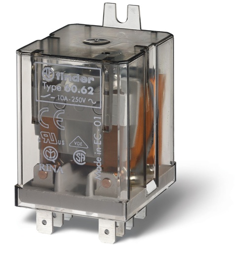 [FIN606280240000] FINDER R 2RT 10A 24AC PATTE FIXA AR