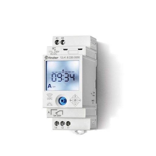 [FIN12A182300000] FINDER ASTRONOMISCHE WEEKKLOK - - DIGITAAL 1 NFC WISSELCONTACT