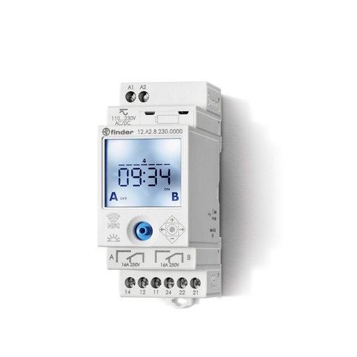[FIN12A282300000] FINDER ASTRONOMISCHE WEEKKLOK - - DIGITAAL 2 NFC OMSCHAKELCONTACTEN