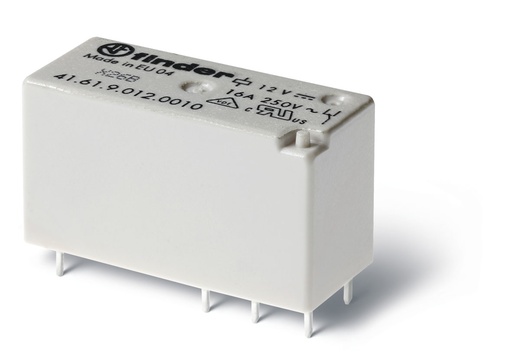 [FIN416190120010] FINDER R CI 1RT 16A 12DC AGNI