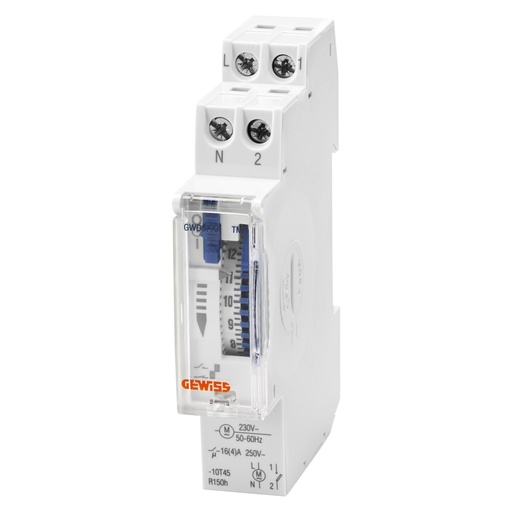 [GWD6772] GEWISS ANALOGE KLOK 1MOD RESERVE