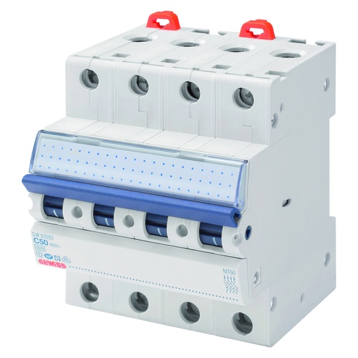 [GW92086] GEWISS STROOMONDERBREKER MT60 4P C 10A 6KA 4M