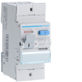 [HAGCDA240E] HAGER DIFFERENTIEELSCHAKELAAR 2P 40A 30MA TYPE A  