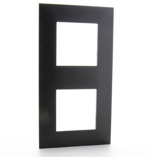 [LEG741108] LEGRAND VAL PLAQUE 2 POSTES VERT ENTRAXE 57MM BL ANC