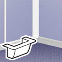 [LEG031641] LEGRAND ADAPTATEUR DLP CADRE MOSAIC EN BOUT DU P ROFILE - LARG 32MM