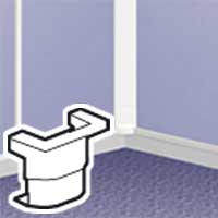 [LEG031701] LEGRAND ADAPTATEUR DLP CADRE MOSAIC LE LONG DU P ROFILE - HT 12,5MM