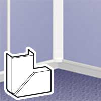 [LEG030253] LEGRAND ANGLE PLAT VAR. DLP 32X12,5 MM BLANC RAL 9010 - 1 OU 2 COMP.