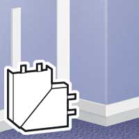 [LEG030293] LEGRAND ANGLE PLAT SURPLINTHE 60X16 MM DLP - BLA NC RAL 9003