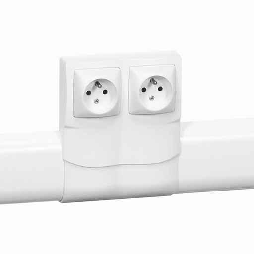[LEG031451] LEGRAND CADRE OTEO DOUBLE PR PLINTHES DLP - BLAN C RAL 9010