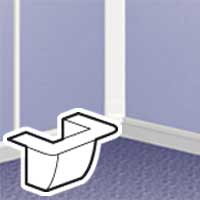 [LEG031640] LEGRAND ADAPTATEUR DLP CADRE MOSAIC EN BOUT DU P ROFILE - LARG 20MM