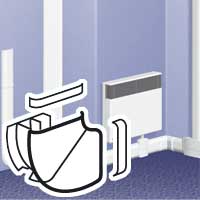 [LEG033747] LEGRAND VLAKKE HOEKPLINT 80 X 20 MM DLP - WIT C RAL 9010