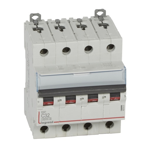 [LEG407931] LEGRAND STROOMONDERBREKER DX³ 6000A/10KA 4P C32 400V 4 MODUL ES