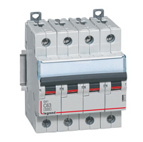 [LEG407934] LEGRAND STROOMONDERBREKER DX³ 6000A/10KA 4P C63 400V 4 MODUL ES