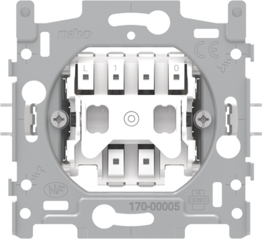[NIK170-00005] NIKO SOCLE BOUTON POUSSOIR NO - QUICK CONNECT