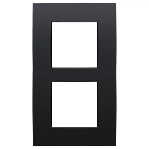 [NIK136-76200] NIKO PLAQUE DE RECOUVREMENT DOUBLE V 60MM . . BLACK COATED